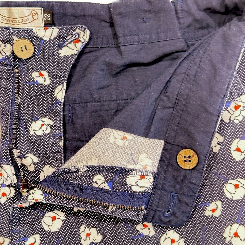 Men’s Shorts Floral Oxford Lads Size 32 - Picture 4 of 9